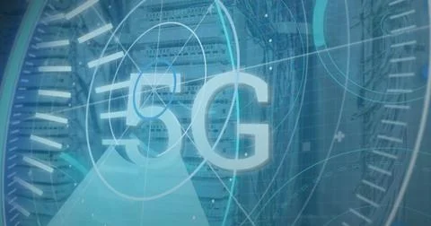 Image of statistics and data processing on grey background Illustrazione stock