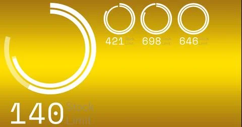 Image of statistics and digital data processing over orange background Illustrazione stock