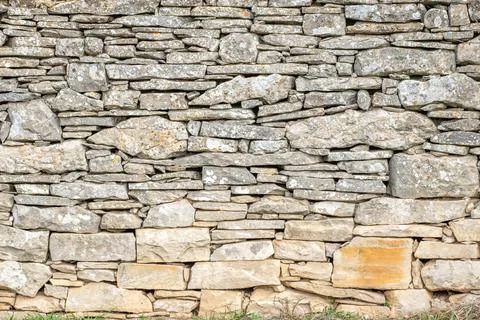 Image of stone wall in rural environment Stock Photos