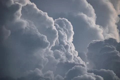 Image of storm clouds during sunset in rural india 写真素材