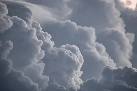 Image of storm clouds during sunset in rural india 写真素材