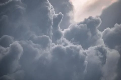 Image of storm clouds during sunset in rural india 写真素材