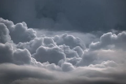 Image of storm clouds during sunset in rural india 写真素材