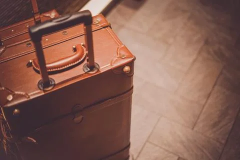 Image of stylish suitcase Stock Photos