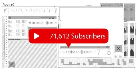 Image of subscribes text and data processing over white background Stockillustratie