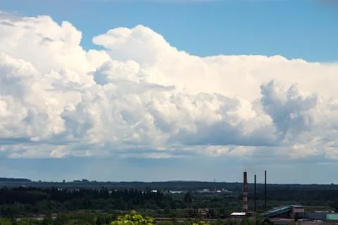 Image of the summer sky Stock Photos