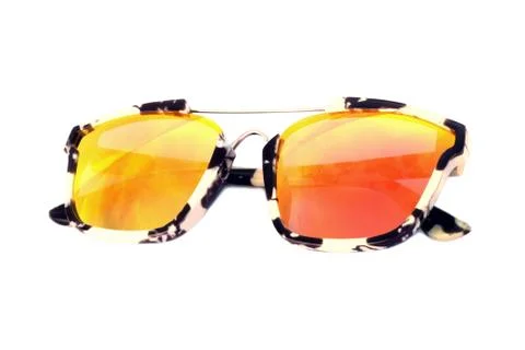 Image of sunglasses on a white background Stock Photos