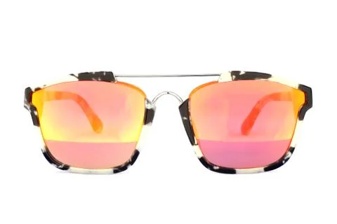 Image of sunglasses on a white background Stock Photos
