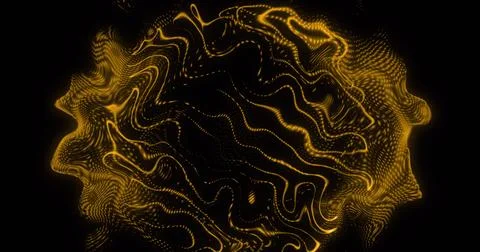 Image of sweet text over dynamic abstract pattern over black background Stock Photos