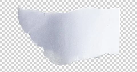 Image of teared white paper moving over transparent background Ilustração Stock