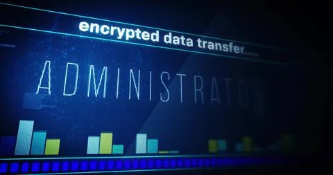 Image of text and data processing over dark background Foto stock