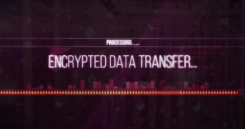 Image of text and data processing over computer screens Foto stock