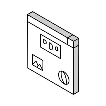 Image, text and web site page to pdf file isometric icon vector illustration Illustrazione stock