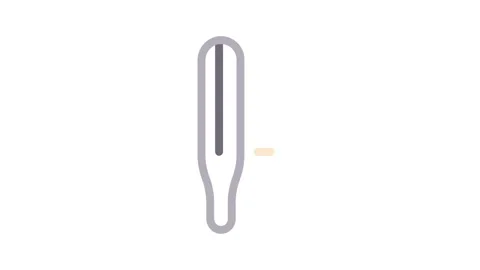 Image of a thermometer, emphasizing its shape and features against a neutra.. 動画素材 335118940