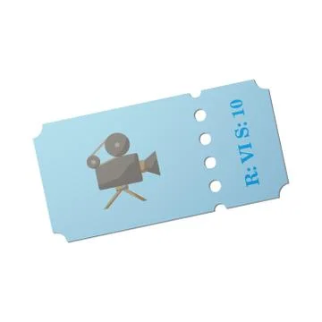 Image of ticket Stock Illustration