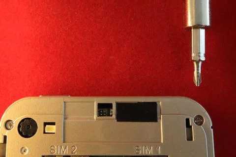Image of the tips for special screws. Stock Photos