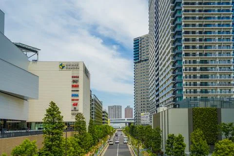 Image of the town of Ariake Stock Photos
