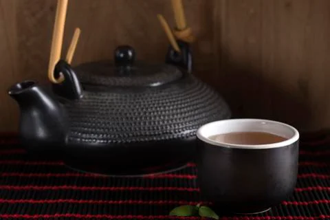Image of traditional eastern teapot Stock Photos