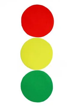 Image of a traffic light icon on a white background Stock Illustration