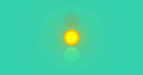 Image of traffic lights changing on green background Stock Illustration