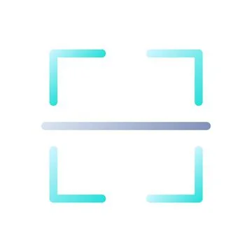 Image translation flat gradient two-color ui icon Illustrazione stock