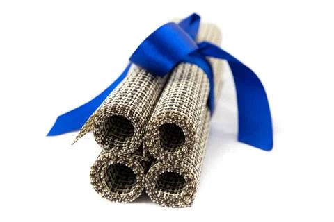 Image twisted napkins for the table Stock Photos
