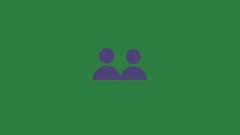 An image of two people blue logo picture 스톡 동영상 337028827