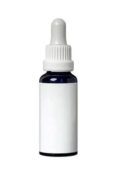 An image of a typical small cosmetic bottle Stock Photos