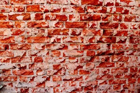 Image of Under construction red bricks wall Stock Photos