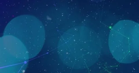 Image of unique abstract pattern with futuristic graphics and bokeh effect, copy Illustrazione stock