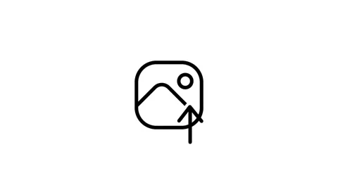 Image Upload Icon Stock Footage 334288961