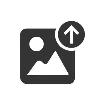 Image Upload Icon Illustrazione stock