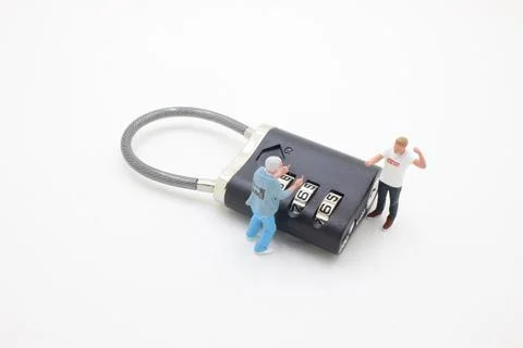 The  Image use for background security system, hack, business concept. Stock Photos