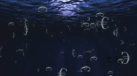 Image of value of euro falls side position Video stock 10831650