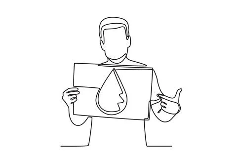 Image of water drops Stock Illustration