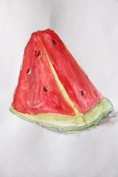 Image of watermelon on a white background Stock-Fotos