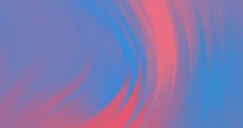 Image of waves of red and blue curved lines moving on purple background Stock Photos