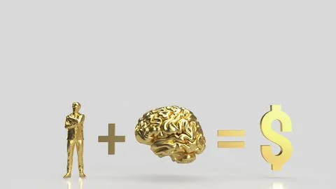 The image for Ways to Rewire Your Brain to Make More Money concept 3d rende.. Stock Photos