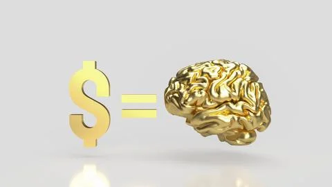 The image for Ways to Rewire Your Brain to Make More Money concept 3d rende.. Stock Photos