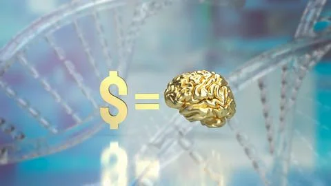 The image for Ways to Rewire Your Brain to Make More Money concept 3d rende.. Stock Photos