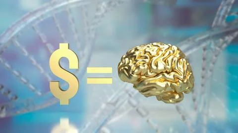 The image for Ways to Rewire Your Brain to Make More Money concept 3d rende.. Stock Photos