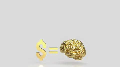 The image for Ways to Rewire Your Brain to Make More Money concept 3d rende.. Stock Photos