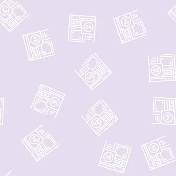 Image web site ephemeral line seamless pattern Stock Illustration
