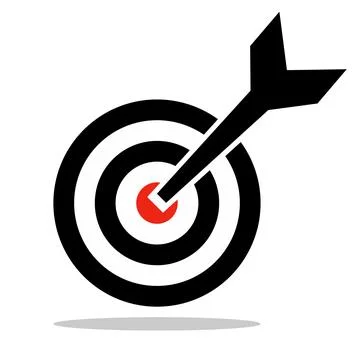 An image where the bow and arrow stuck. Stock Illustration