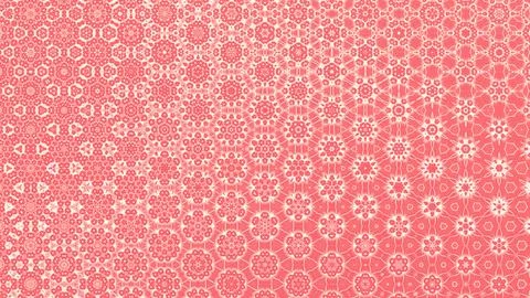 An image in which the pattern changes like a kaleidoscope Illustrazione stock