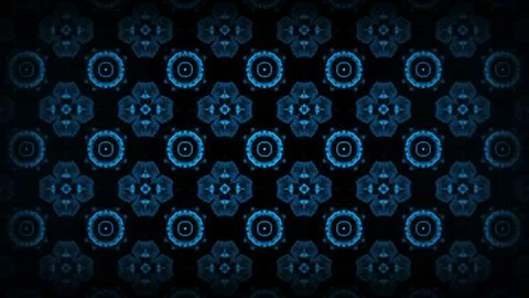 An image in which patterns repeat like a mandala or kaleidoscope Stock Illustration