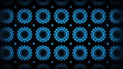 An image in which patterns repeat like a mandala or kaleidoscope Stock Illustration