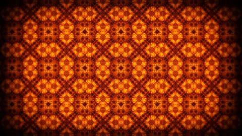An image in which patterns repeat like a mandala or kaleidoscope Stock Illustration