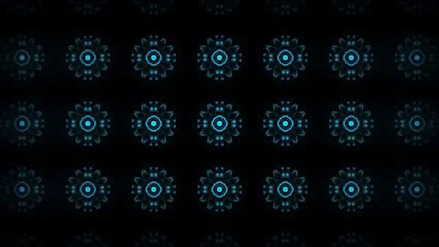 An image in which patterns repeat like a mandala or kaleidoscope Stock Illustration