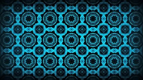 An image in which patterns repeat like a mandala or kaleidoscope Illustrazione stock